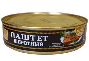 ПАШТЕТ КУБЛЕЙ ШПРОТНЫЙ 160ГР