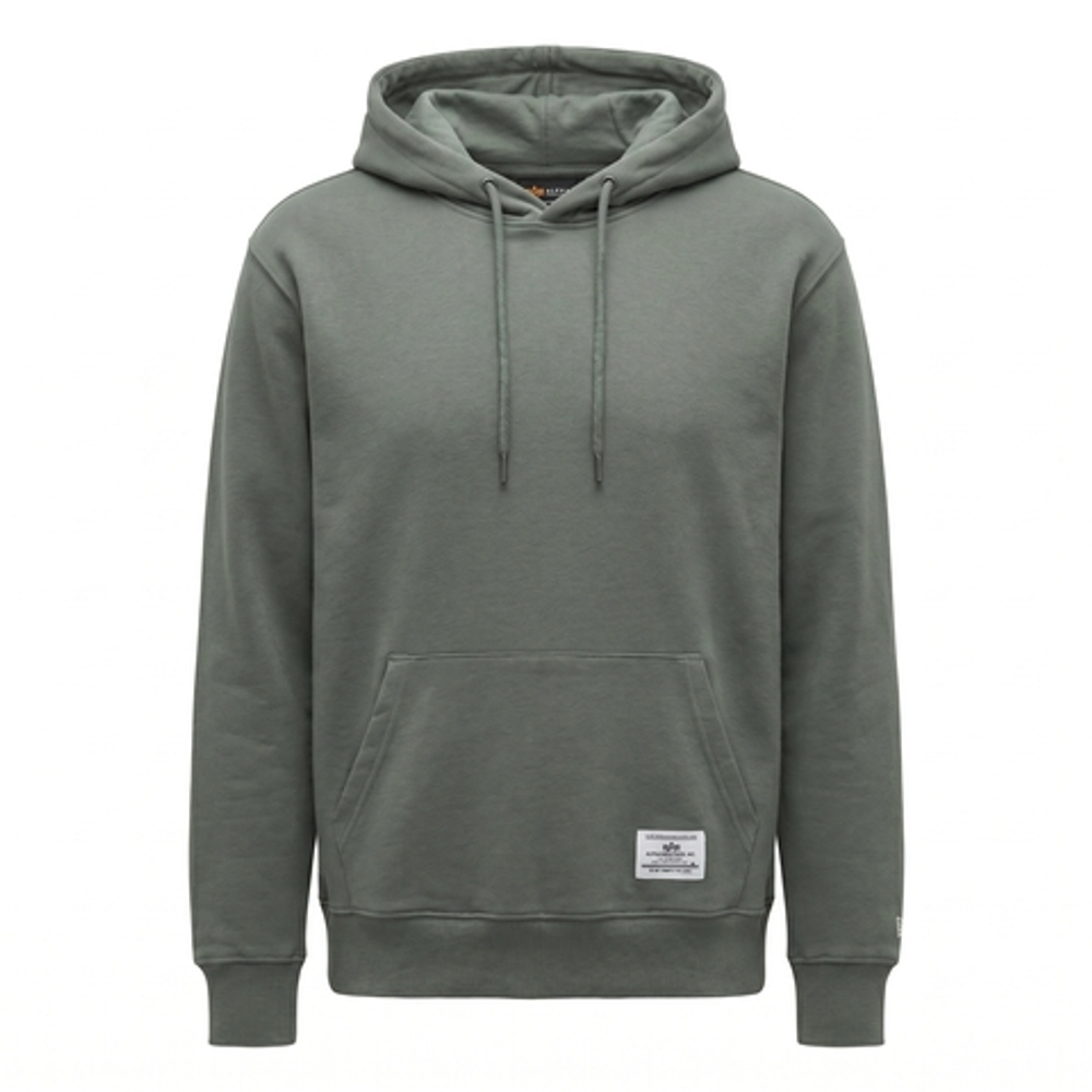 Толстовка Alpha Industries Essential French Terry Hoodie Gen II Field Grey (Полевой Серый)
