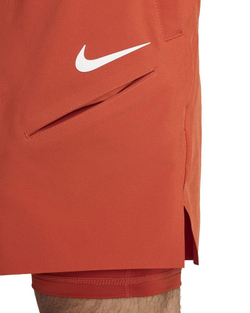 Теннисные шорты Nike Court Dri-Fit Slam RG 2-in1 Shorts - rust factor/white