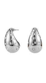 Серьги Silver Crystal Egg