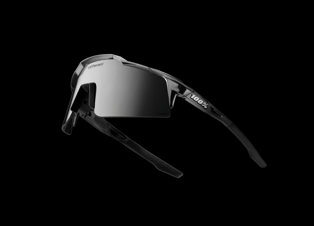 Спортивные очки с диоптриями 100% SPEEDCRAFT SL Soto 1 Polished Black Chrome - HiPER Mercury Mirror Lens
