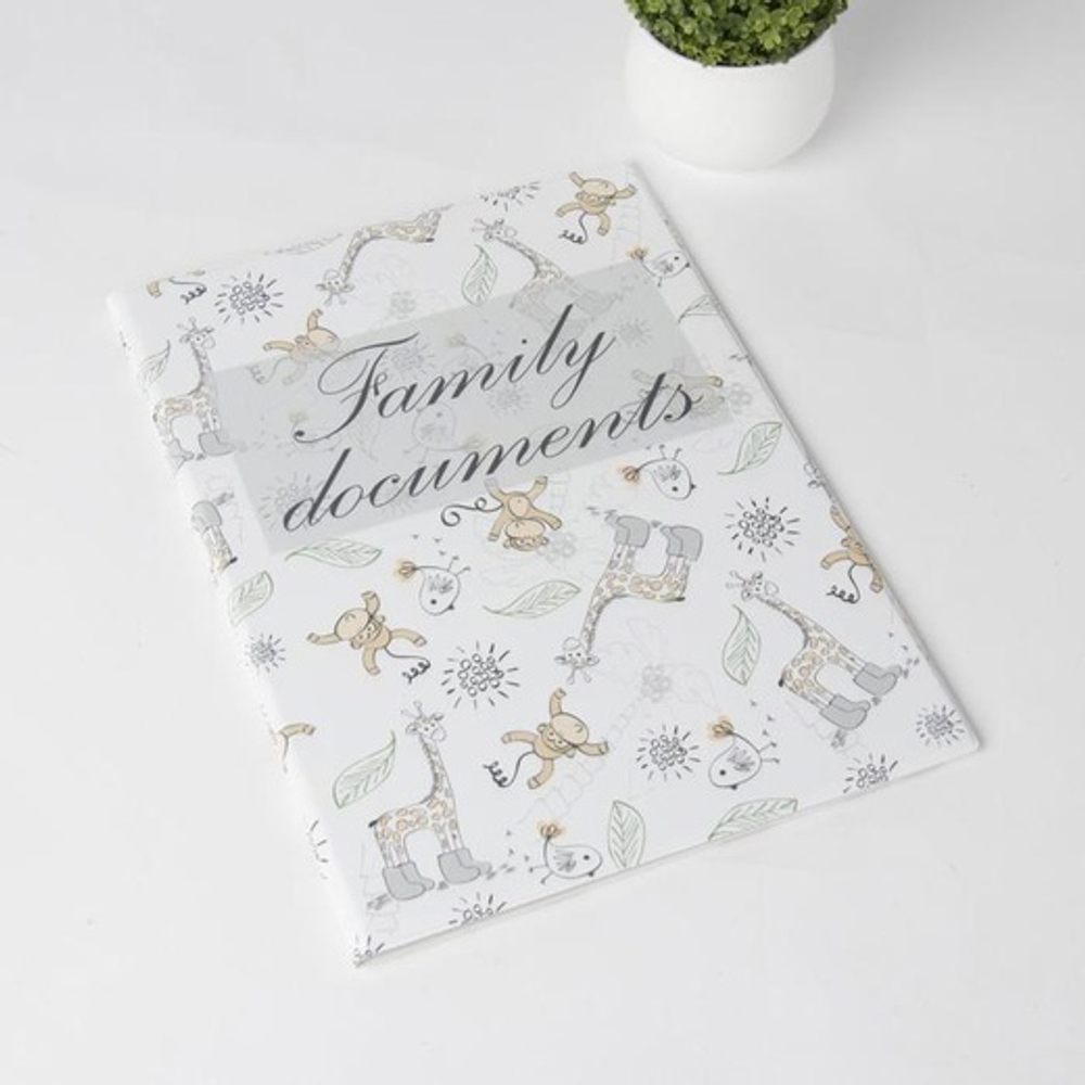 5243188 Папка для семейных документов, 4 комплекта, цвет белый