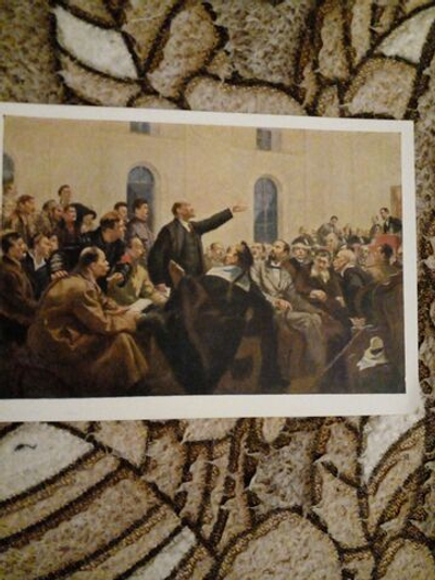Винтажная открытка СССР А. Д. Шибнев. "Есть такая партия!". 1958 г.