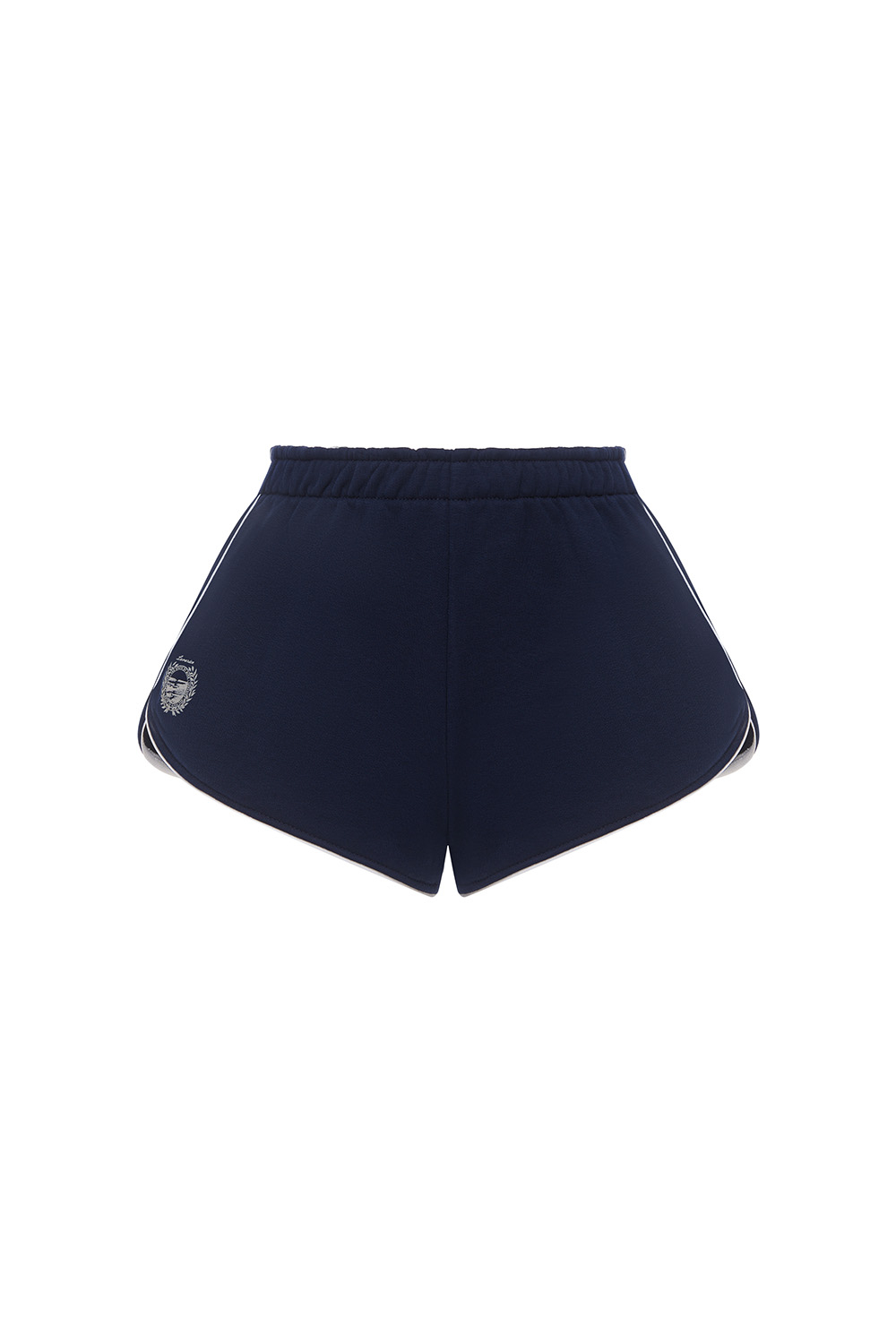 Шорты из футера с принтом и кантом ATHLEISURE Синий