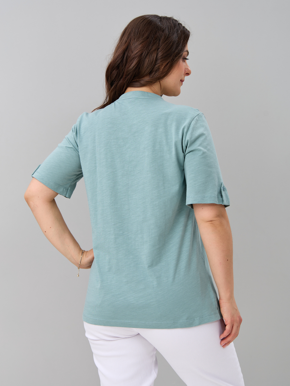 Блузка БЛ-122/фламли-шалфей