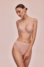 Бюстгальтер пуш-ап Glow (Размер: 75D) (Цвет: пудровый)