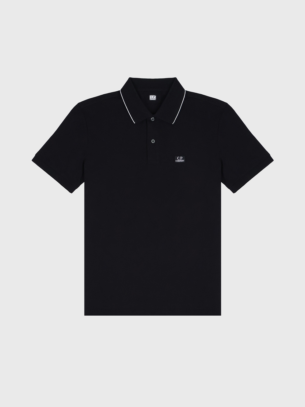 Поло C.P. Company Stretch Piquet Line Black
