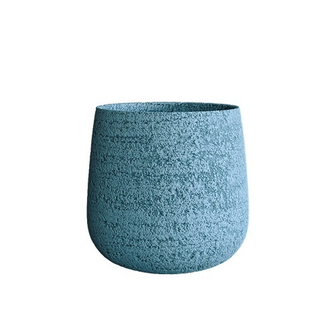 Кашпо Concretika Cone D24 H26 Erosia Blue