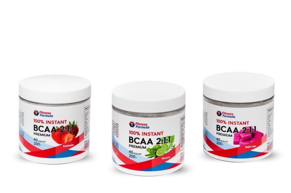 100% BCAA 2:1:1 Premium 200 гр