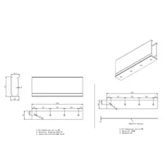 UI-SS04-180-70 Мини-рейл высота 70 мм, длина 180 мм