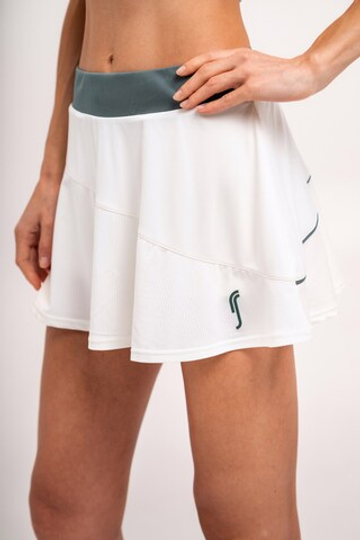 Теннисная юбка RS Court Club Skirt Court White/Court Green (242W606608/011)