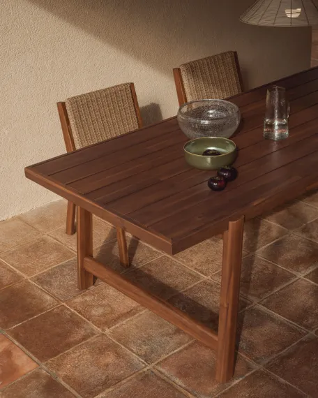 Уличный стол Itani из массива акации, 200 x 100 см