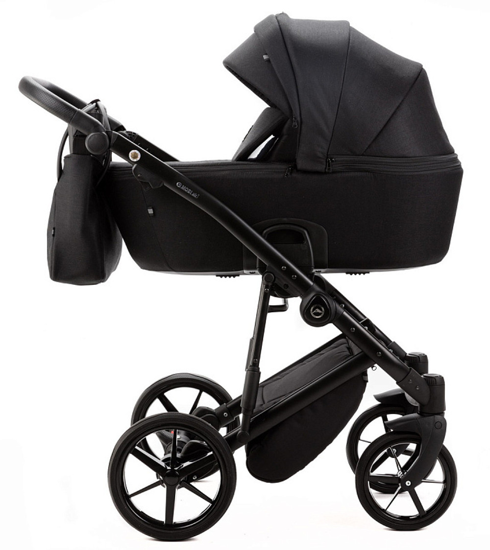 Детская коляска Adamex Mobi New 2 в 1 MN-TK53 ЧЕРНЫЙ