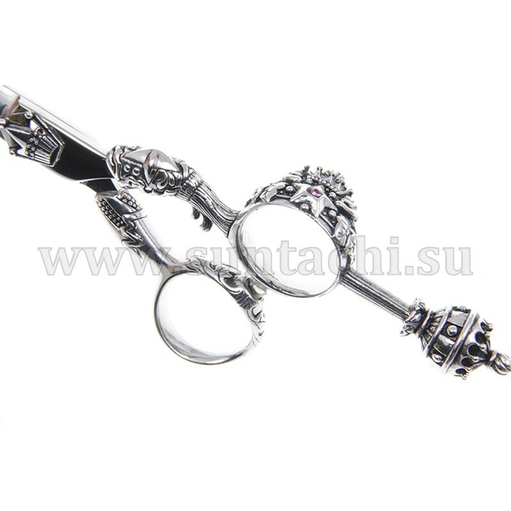 Suntachi Lux прямые ножницы SL5-55V Queen Elizabeth Silver