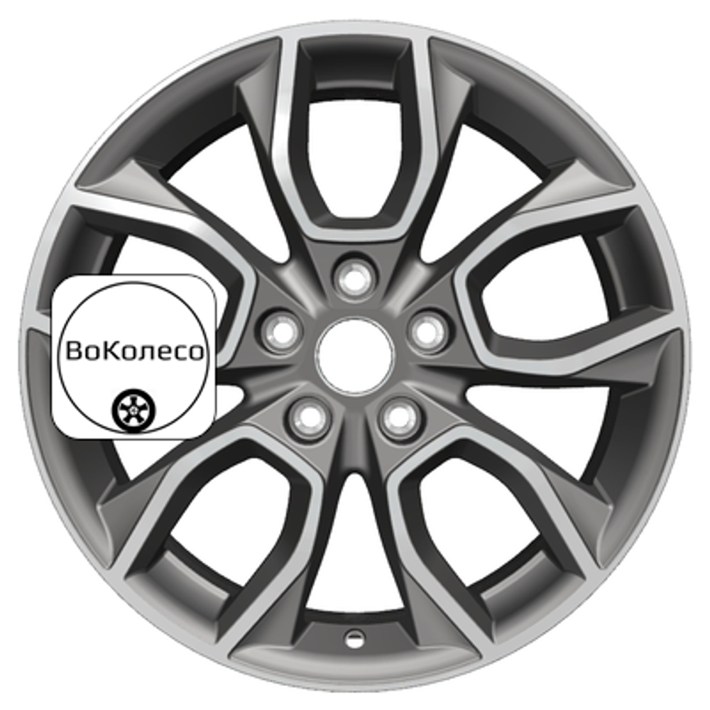 7x17/5x114,3 ET45 D67,1 KHW1713 (CX-5/i40/X-Trail) Gray-FP Khomen Wheels