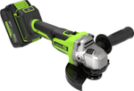 Угловая шлифмашина аккумуляторная GREENWORKS AG590 24V, АКБ 8Ач и ЗУ 3201007CUH