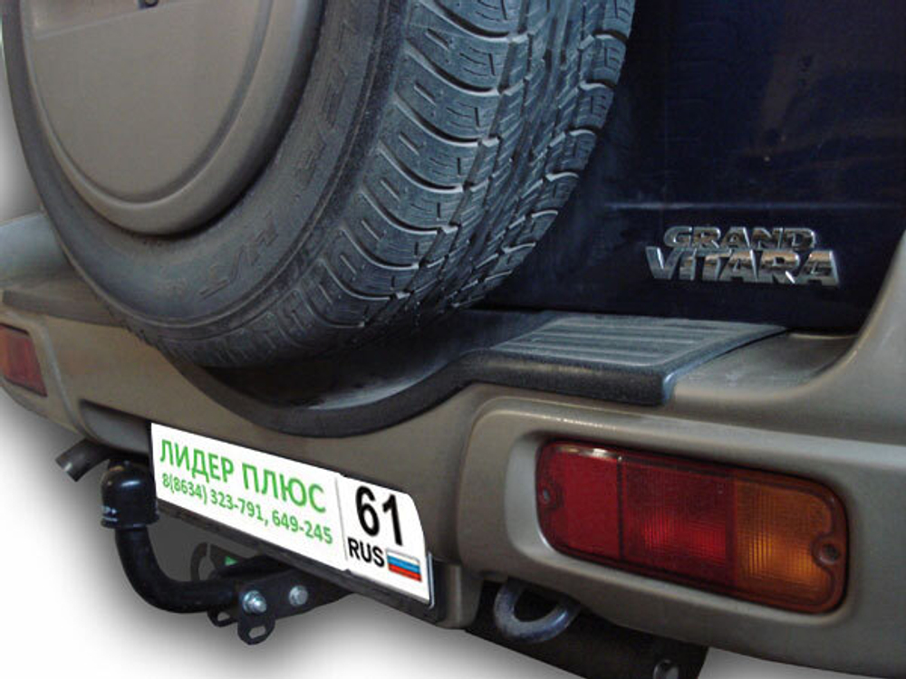 Фаркоп(прицепное) Лидер-Плюс для SUZUKI GRAND VITARA XL7 (5 дверей) 1998-2005 (паспорт и сертификат в комплекте)(без электрики)S401-A