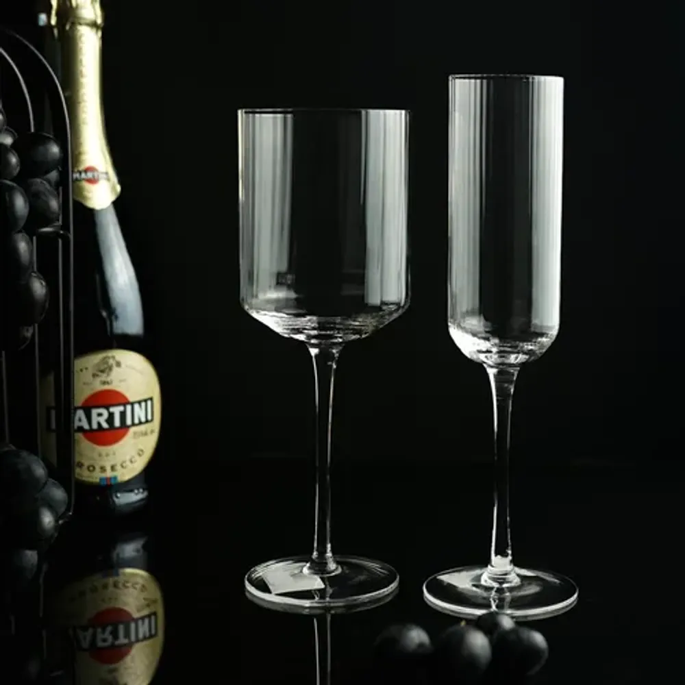 Бокал-флюте для шампанского 225 мл "Festival Optical" d 5 см h23,5 см P.L. - BarWare [6]
