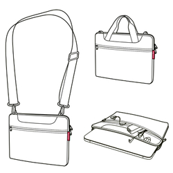 Сумка для ноутбука netbookbag dark ruby