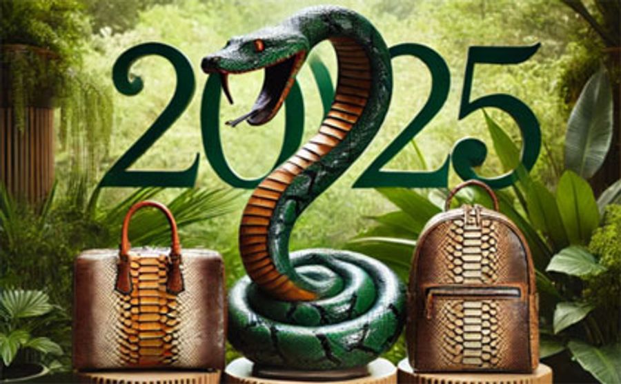 Зелёная Деревянная Змея 2025: Тренды и Символика в Моде Изделий из Кожи Рептилий