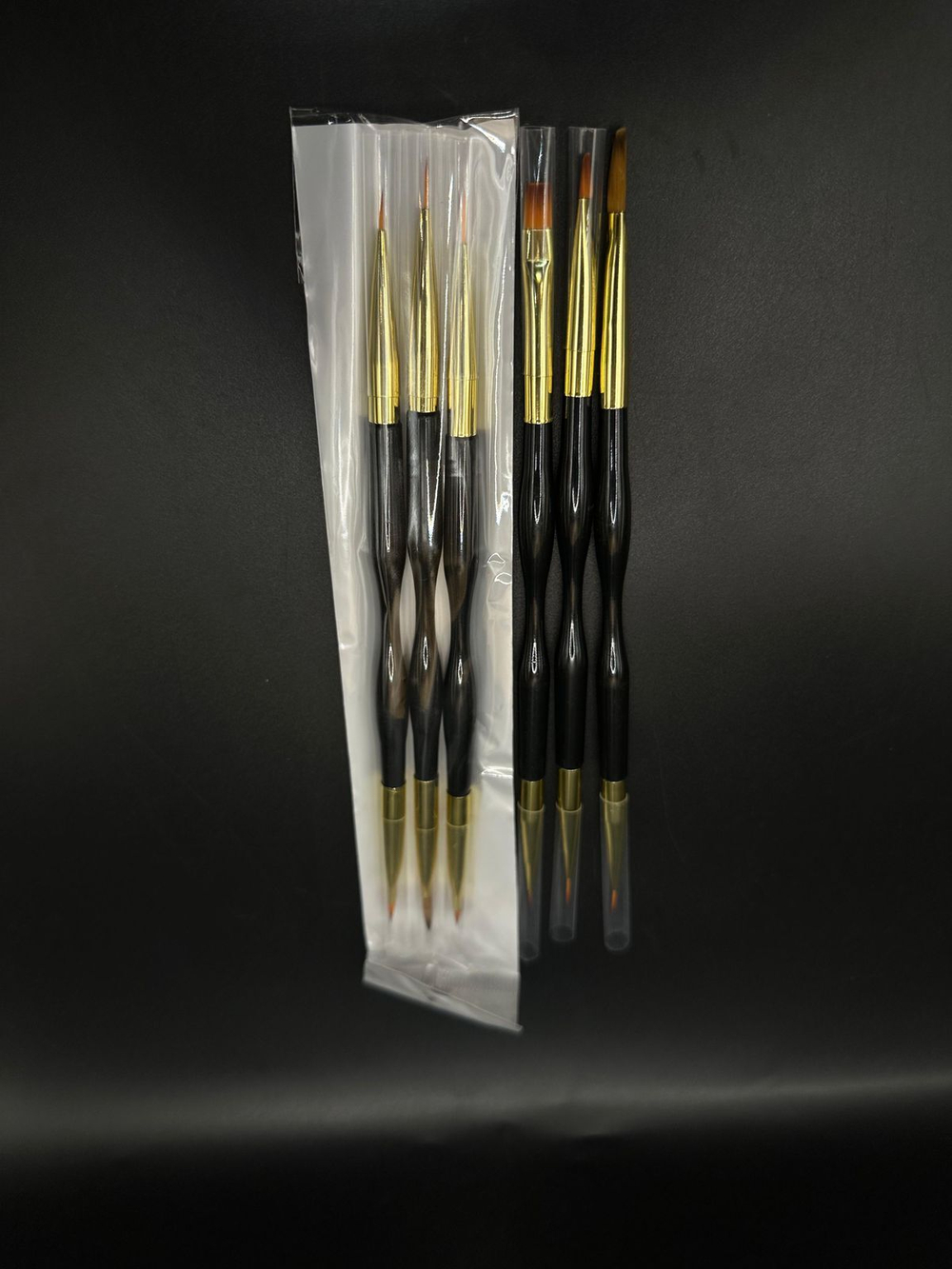 Кисть для маникюра двухсторонняя