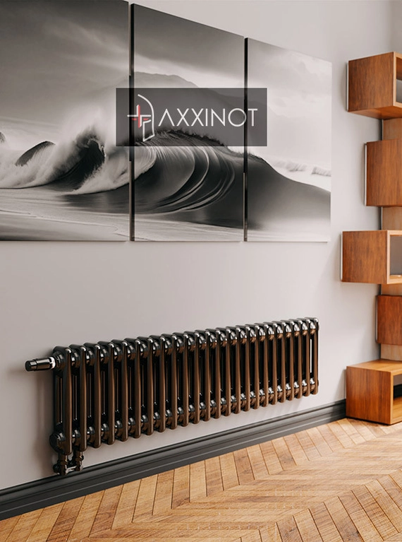 Axxinot Sentir 2020 - двухтрубный трубчатый радиатор высотой 200 мм, нижнее подключение с термовентилем