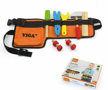 Сюжетно-ролевой набор Viga - Деревянный игровой набор - Пояс с инструментами - Вига 50532