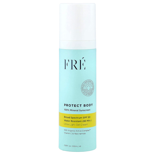 Fre, Protect Body, 100% минеральный солнцезащитный крем, SPF 50, 100 мл (3,38 жидк. унции)
