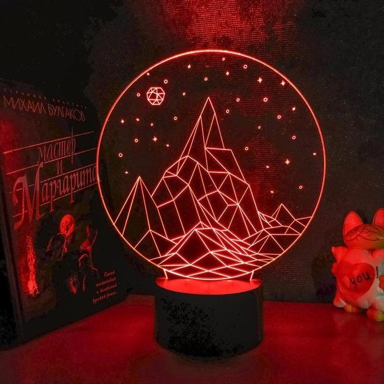 3D светильник Гора