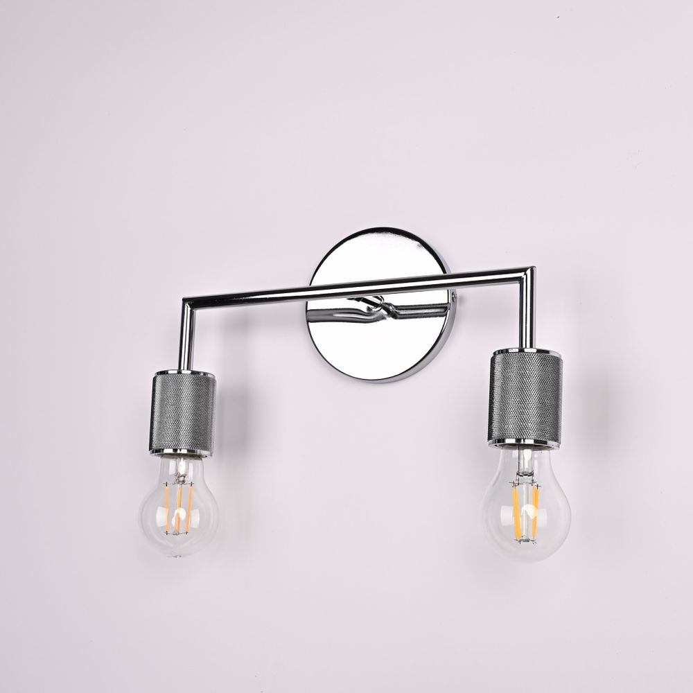 Бра Rh Utilitaire Double Sconce Silver By Imperiumloft