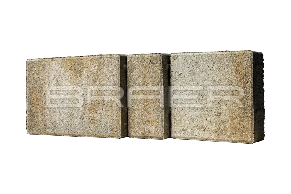 Тротуарная плитка Braer Мозаика, Color Mix Песчаник, 60 мм