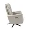 Поворотное кресло-реклайнер 5114/KM-A6010-M565 серое кожаное