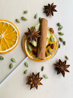 Леденец Глинвейн с натуральными фруктами и специями для приготовления напитка глинтвейна