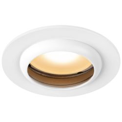 Светильник встраиваемый алюминиевый ЭРА KL109 WH/SL под лампу MR16 GU5.3 белый/серебро матовый | Алюминиевые встраиваемые светильники