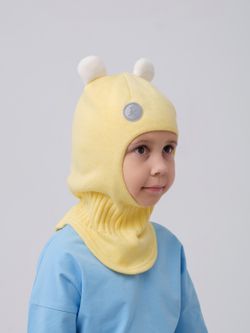 Шлем весенний/осенний вязаный (Груша) с ушками МИО*
