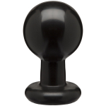 Круглая черная анальная пробка Classic Round Butt Plugs Large - 12,1 см. (Цвет: черный)