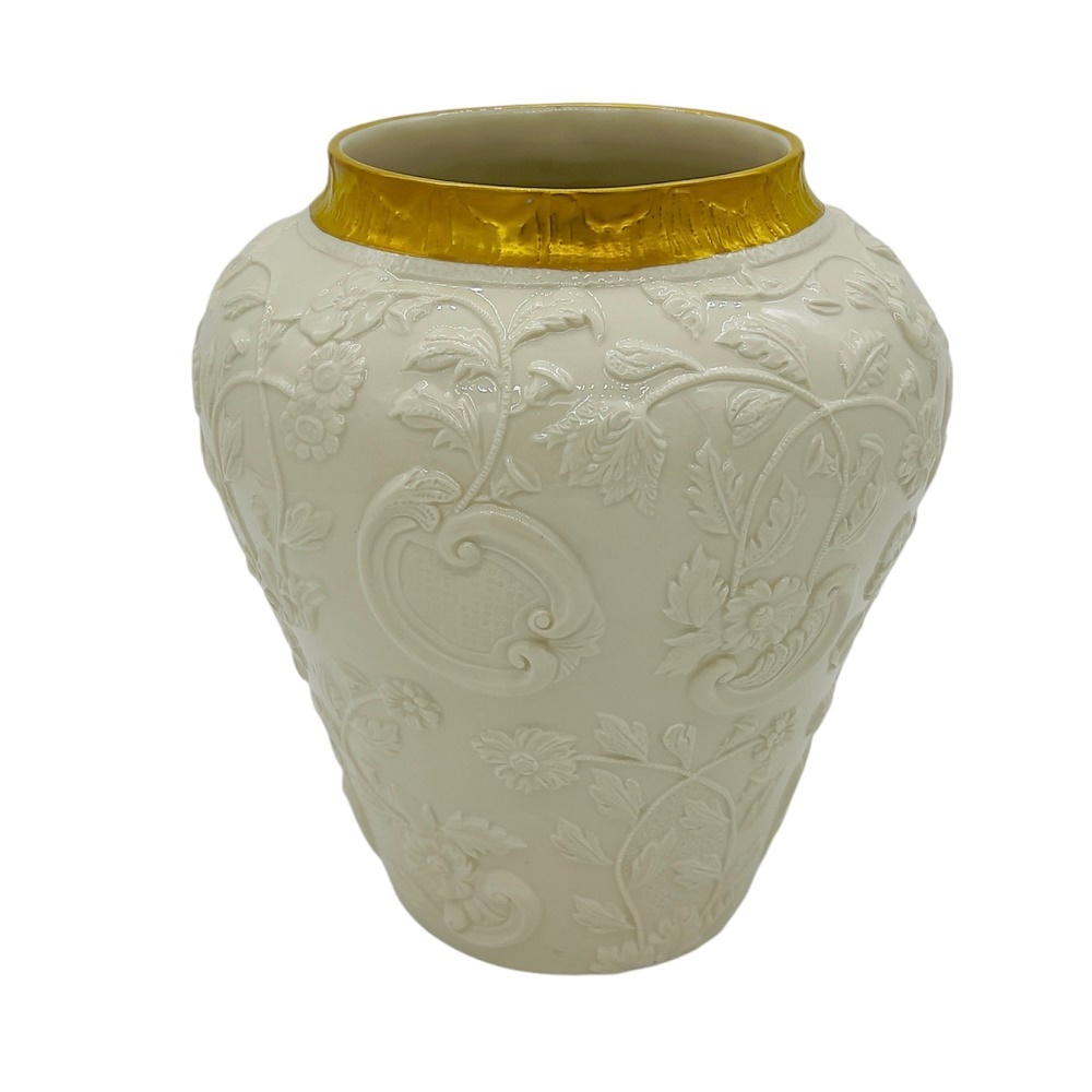 Ваза Таормина бело-золотая малая Villari