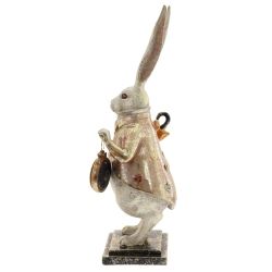 GAEM Фигурка декоративная "Кролик" с часами (LR44x1), L15 W12 H37,5 см