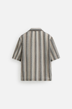 Рубашка jacquard с геометрическим узором