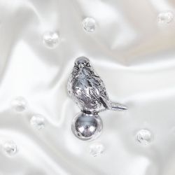 Ручка мебельная Зарничка Античное серебро