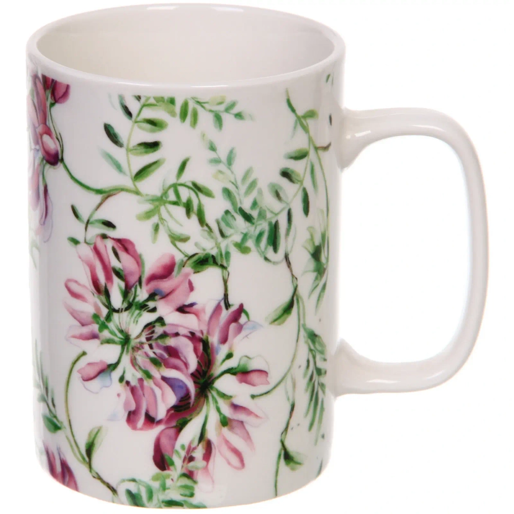 Кружка керамическая 400мл «Мелодия цветов», микс рисунков