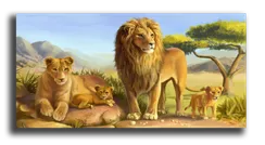 Постер "Семейство львов"