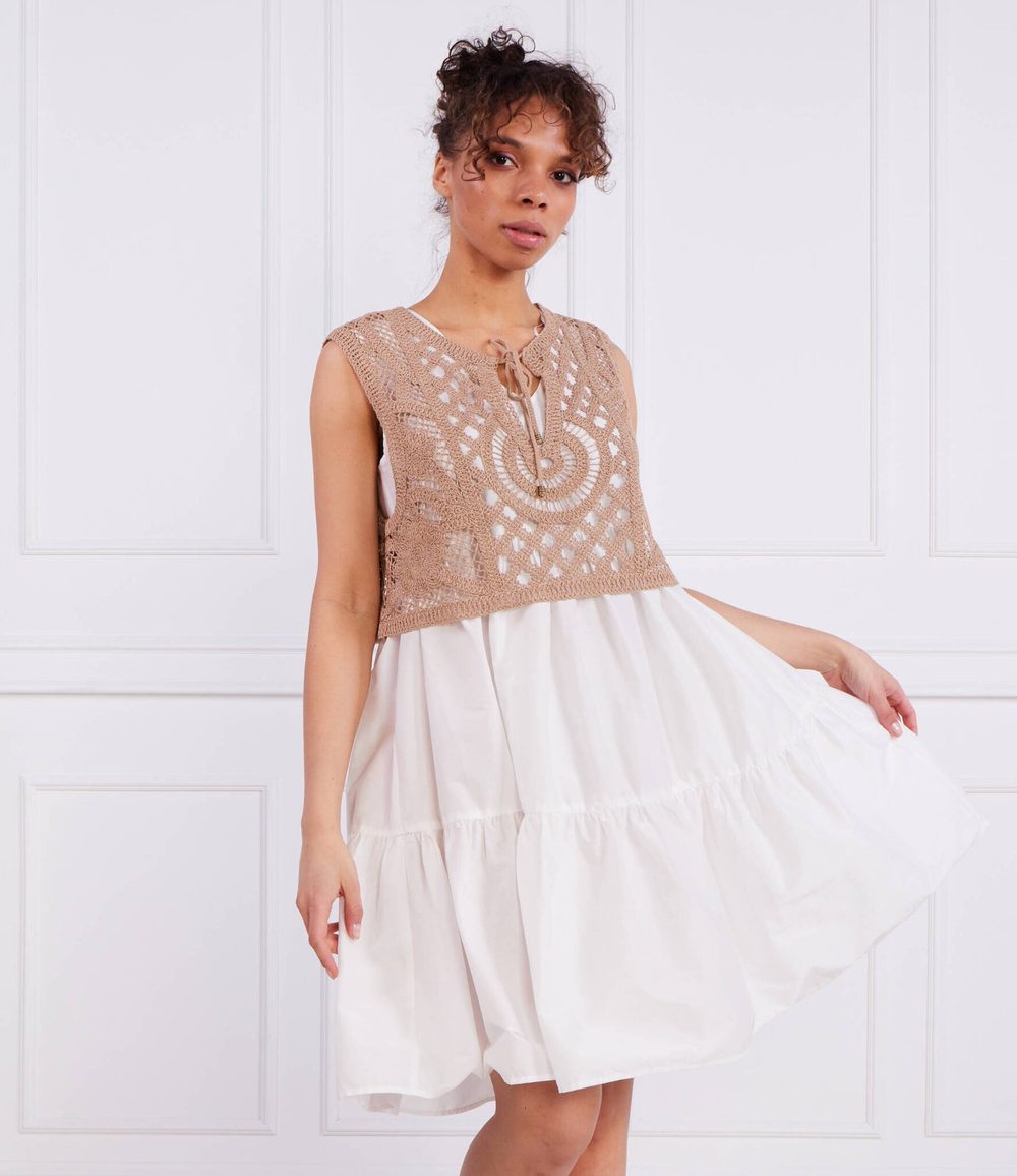 Платье 2в1 Twinset U&amp;B - белый(231LM2SCC)