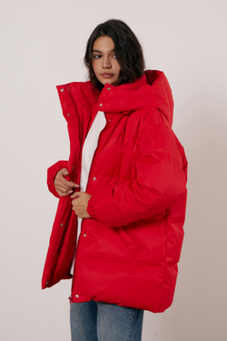 Пуховик COLD SEASON, красный