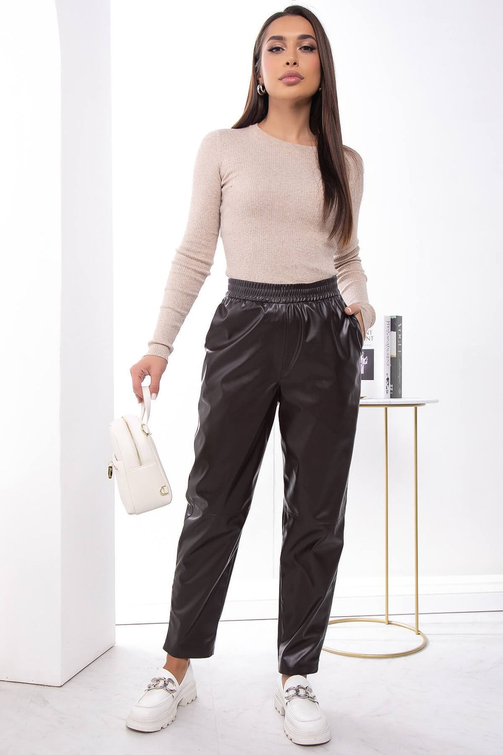 Брюки "Адора" (шоколад) Б7485 LT Collection (Акция)