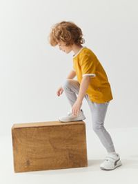 Брюки со спущенным шагом "Серый меланж"