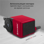 Точилка механическая BRAUBERG "JET" металлический механизм черный/малиновый (2 штуки в упаковке)