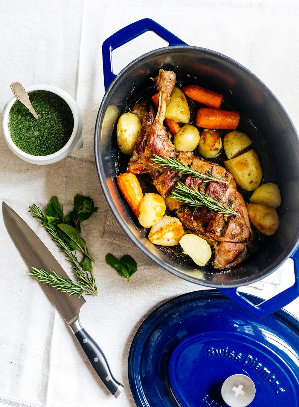 Чугунная кастрюля Swiss Diamond PC 1434CB - 2