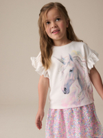 Футболка для девочки Next E44-433, Кремовый