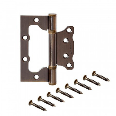 Петля накладная APECS 100*75*2,5-B2-Steel-AB бронза  **АПЕКС**